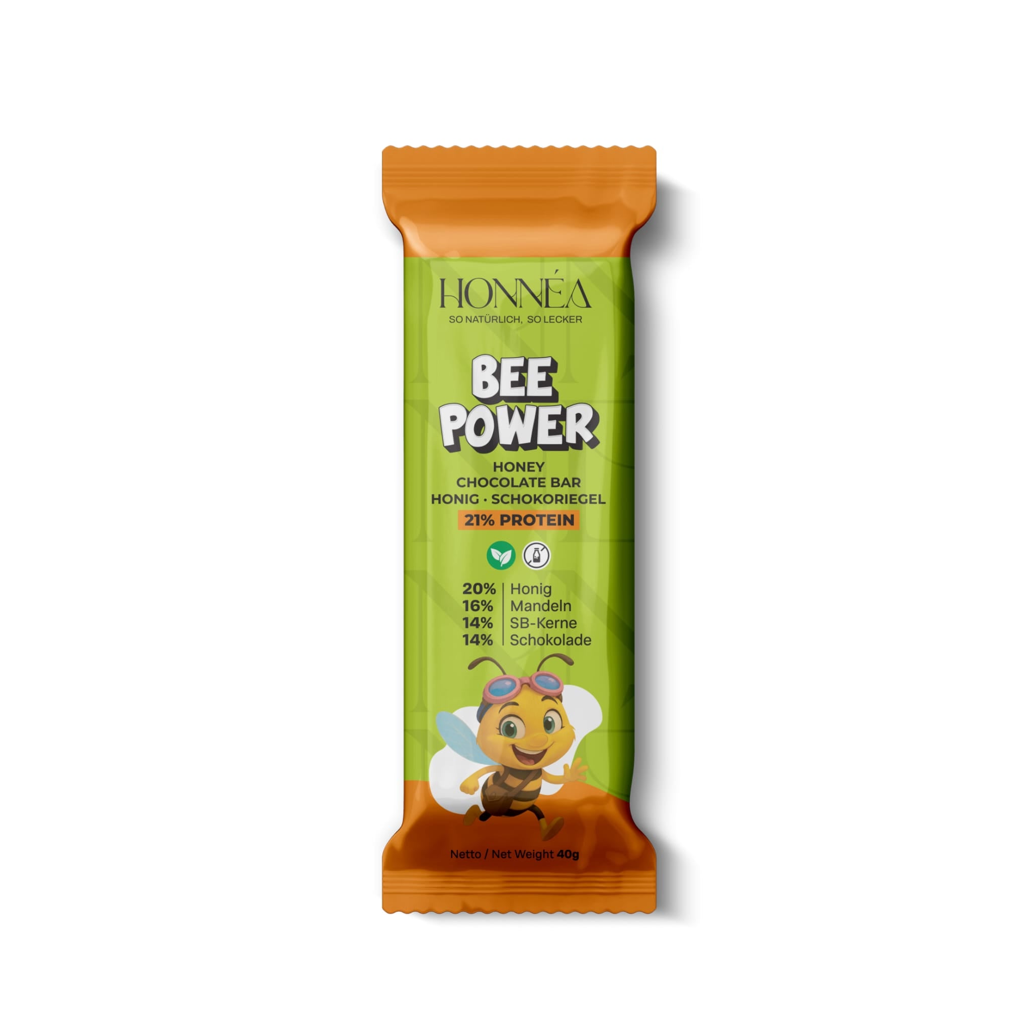 BEE POWER KIDS (12er Pack)- Honig – Schokoriegel