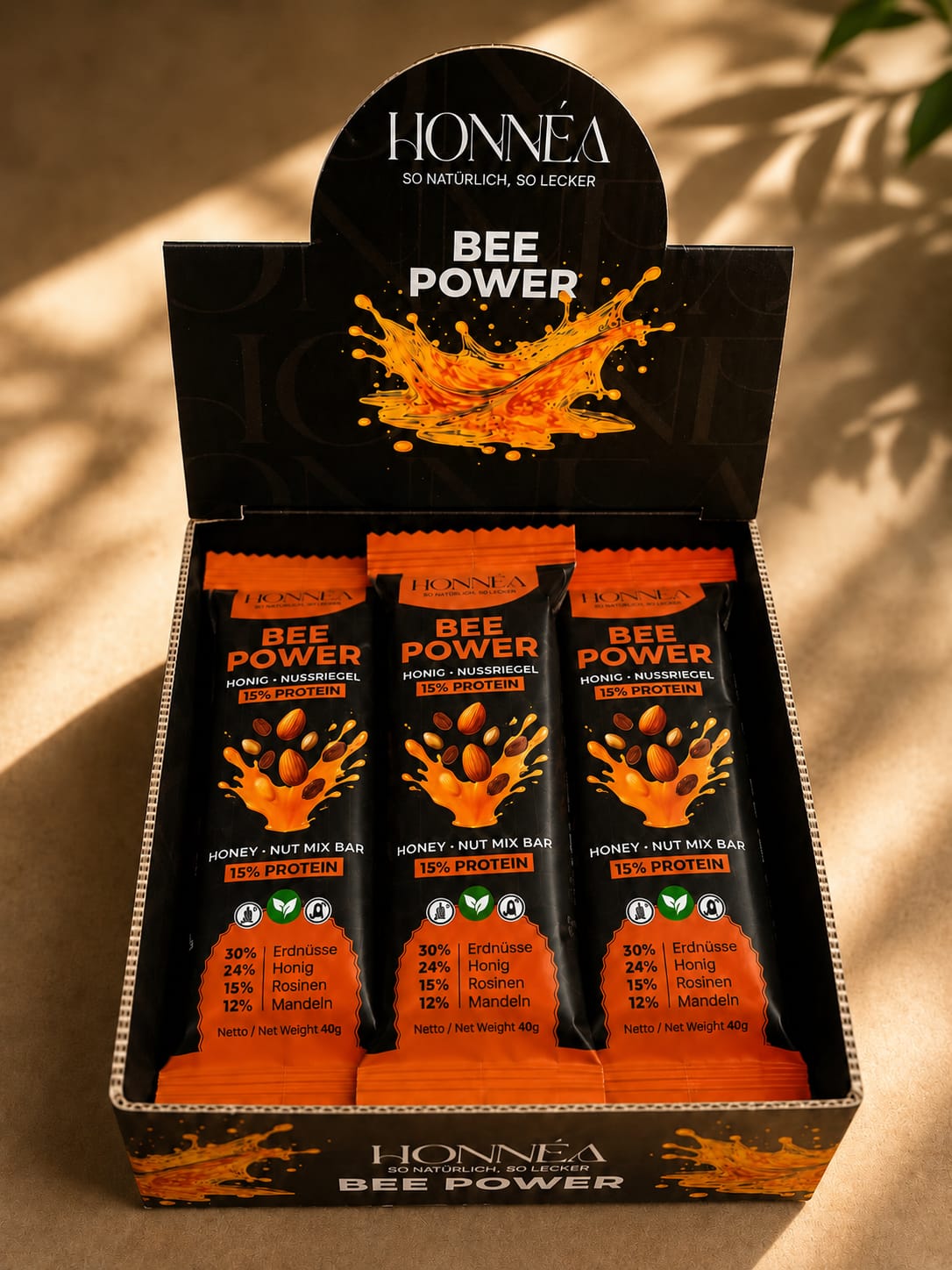 BEE POWER - Honig – Erdnussriegel