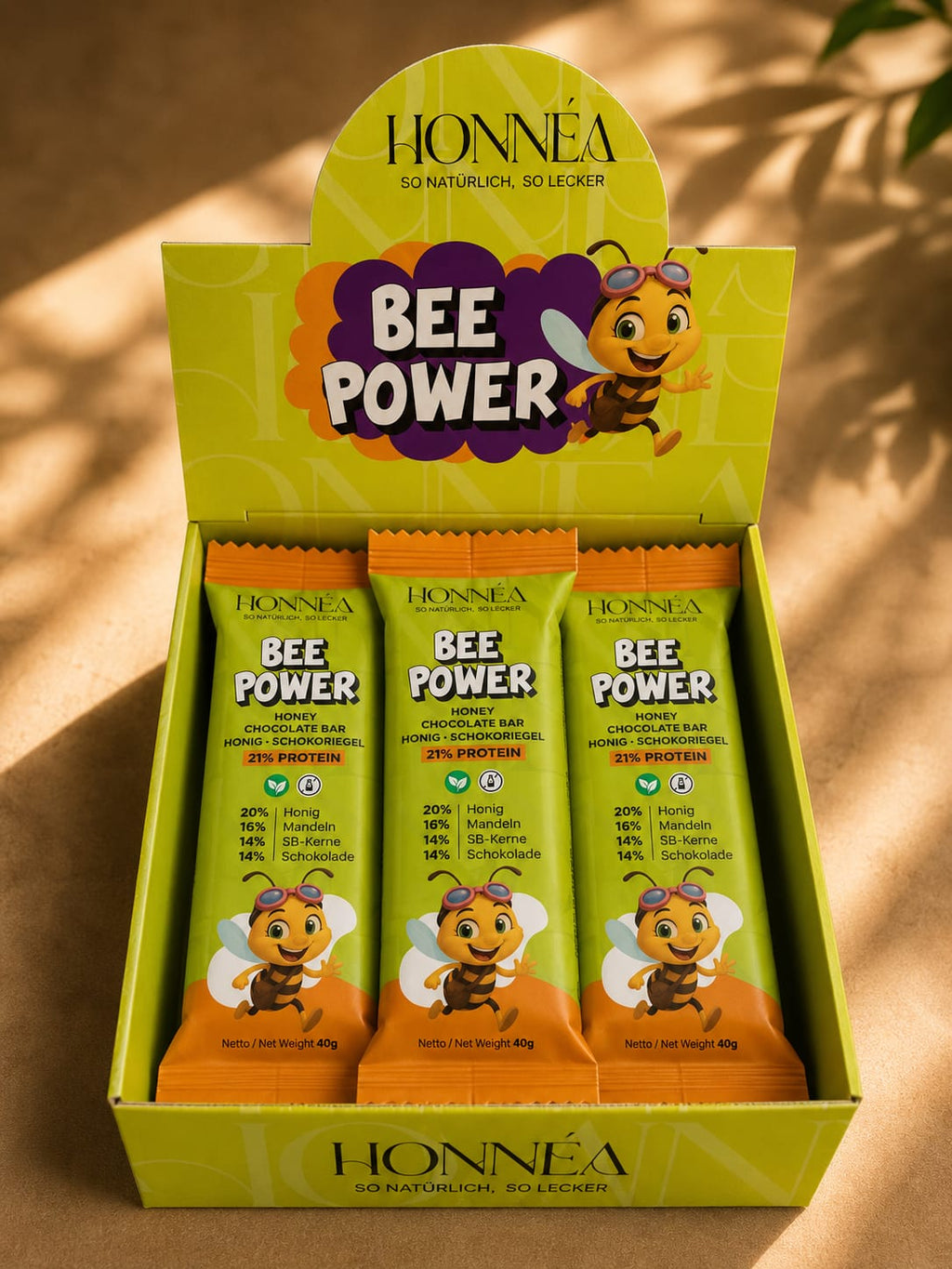 BEE POWER KIDS - Honig – Schokoriegel